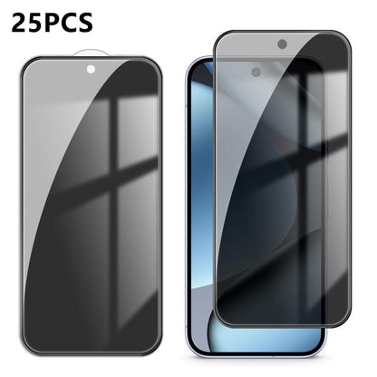 25pcs High-Aluminum Full-Coverage Anti-Fingerprint Screen-Printed Privacy Tempered Glass Film, For Google Pixel 11 Pro XL, For Google Pixel 11, For Google Pixel 11 Pro, For Google Pixel 10a, For Google Pixel 10 Pro XL, For Google Pixel 10 Pro          ...