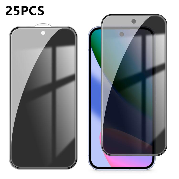 25pcs High-Aluminum Full-Coverage Anti-Fingerprint Screen-Printed Privacy Tempered Glass Film, For Google Pixel 11 Pro XL, For Google Pixel 11, For Google Pixel 11 Pro, For Google Pixel 10a, For Google Pixel 10 Pro XL, For Google Pixel 10 Pro          ...