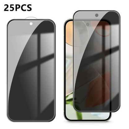 25pcs High-Aluminum Full-Coverage Anti-Fingerprint Screen-Printed Privacy Tempered Glass Film, For Google Pixel 11 Pro XL, For Google Pixel 11, For Google Pixel 11 Pro, For Google Pixel 10a, For Google Pixel 10 Pro XL, For Google Pixel 10 Pro          ...