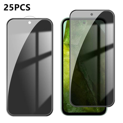 25pcs High-Aluminum Full-Coverage Anti-Fingerprint Screen-Printed Privacy Tempered Glass Film, For Google Pixel 11 Pro XL, For Google Pixel 11, For Google Pixel 11 Pro, For Google Pixel 10a, For Google Pixel 10 Pro XL, For Google Pixel 10 Pro          ...
