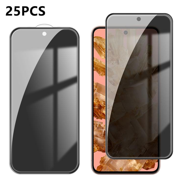 25pcs High-Aluminum Full-Coverage Anti-Fingerprint Screen-Printed Privacy Tempered Glass Film, For Google Pixel 11 Pro XL, For Google Pixel 11, For Google Pixel 11 Pro, For Google Pixel 10a, For Google Pixel 10 Pro XL, For Google Pixel 10 Pro          ...