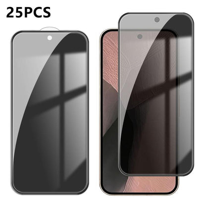 25pcs High-Aluminum Full-Coverage Anti-Fingerprint Screen-Printed Privacy Tempered Glass Film, For Google Pixel 11 Pro XL, For Google Pixel 11, For Google Pixel 11 Pro, For Google Pixel 10a, For Google Pixel 10 Pro XL, For Google Pixel 10 Pro          ...