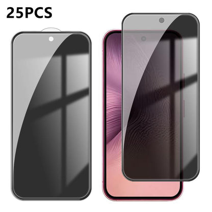 25pcs High-Aluminum Full-Coverage Anti-Fingerprint Screen-Printed Privacy Tempered Glass Film, For Google Pixel 11 Pro XL, For Google Pixel 11, For Google Pixel 11 Pro, For Google Pixel 10a, For Google Pixel 10 Pro XL, For Google Pixel 10 Pro          ...