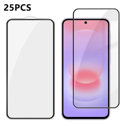 25pcs High-Aluminum Full-Coverage Anti-Fingerprint Screen-Printed HD Tempered Glass Film, For Galaxy A08 4G / 5G, For Galaxy A18 4G / 5G, For Galaxy M47 5G, For Galaxy Z Fold8 5G Outer Screen, For Galaxy Z Fold8 Ultra 5G Outer Screen                   ...