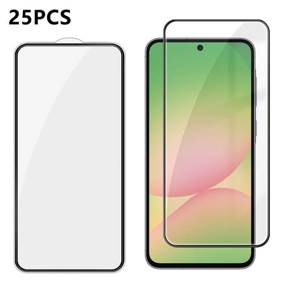 25pcs High-Aluminum Full-Coverage Anti-Fingerprint Screen-Printed HD Tempered Glass Film, For Galaxy A08 4G / 5G, For Galaxy A18 4G / 5G, For Galaxy M47 5G, For Galaxy Z Fold8 5G Outer Screen, For Galaxy Z Fold8 Ultra 5G Outer Screen                   ...