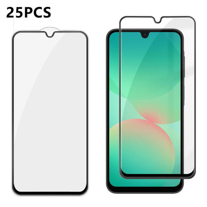25pcs High-Aluminum Full-Coverage Anti-Fingerprint Screen-Printed HD Tempered Glass Film, For Galaxy A08 4G / 5G, For Galaxy A18 4G / 5G, For Galaxy M47 5G, For Galaxy Z Fold8 5G Outer Screen, For Galaxy Z Fold8 Ultra 5G Outer Screen                   ...
