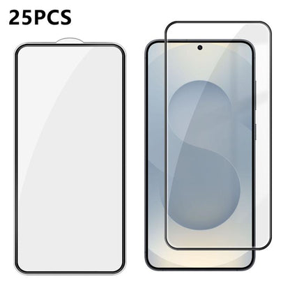 25pcs High-Aluminum Full-Coverage Anti-Fingerprint Screen-Printed HD Tempered Glass Film, For Galaxy A08 4G / 5G, For Galaxy A18 4G / 5G, For Galaxy M47 5G, For Galaxy Z Fold8 5G Outer Screen, For Galaxy Z Fold8 Ultra 5G Outer Screen                   ...
