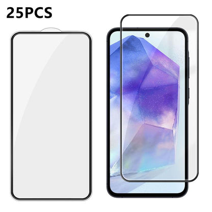 25pcs High-Aluminum Full-Coverage Anti-Fingerprint Screen-Printed HD Tempered Glass Film, For Galaxy A08 4G / 5G, For Galaxy A18 4G / 5G, For Galaxy M47 5G, For Galaxy Z Fold8 5G Outer Screen, For Galaxy Z Fold8 Ultra 5G Outer Screen                   ...