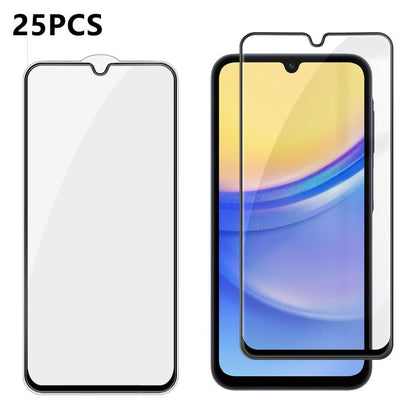 25pcs High-Aluminum Full-Coverage Anti-Fingerprint Screen-Printed HD Tempered Glass Film, For Galaxy A08 4G / 5G, For Galaxy A18 4G / 5G, For Galaxy M47 5G, For Galaxy Z Fold8 5G Outer Screen, For Galaxy Z Fold8 Ultra 5G Outer Screen                   ...