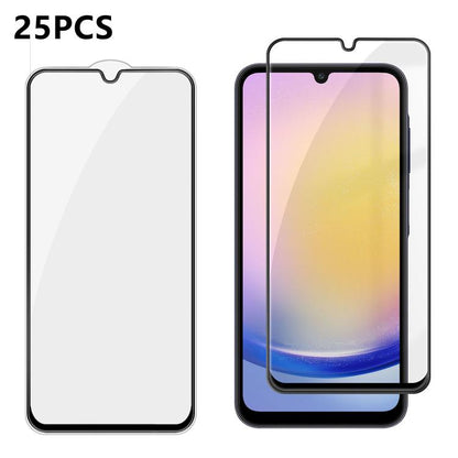 25pcs High-Aluminum Full-Coverage Anti-Fingerprint Screen-Printed HD Tempered Glass Film, For Galaxy A08 4G / 5G, For Galaxy A18 4G / 5G, For Galaxy M47 5G, For Galaxy Z Fold8 5G Outer Screen, For Galaxy Z Fold8 Ultra 5G Outer Screen                   ...