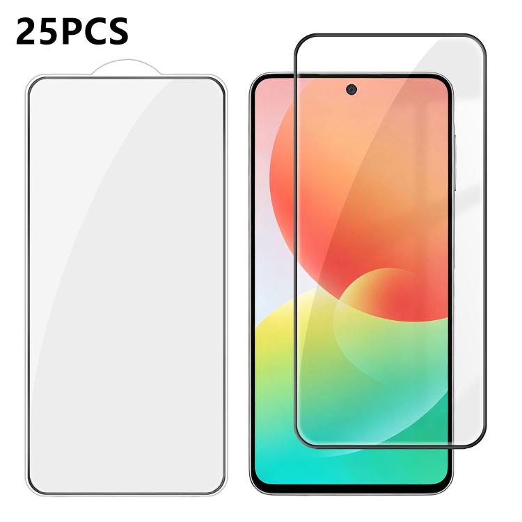 25pcs High-Aluminum Full-Coverage Anti-Fingerprint Screen-Printed HD Tempered Glass Film, For Galaxy A08 4G / 5G, For Galaxy A18 4G / 5G, For Galaxy M47 5G, For Galaxy Z Fold8 5G Outer Screen, For Galaxy Z Fold8 Ultra 5G Outer Screen                   ...