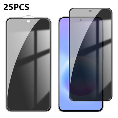 25pcs High-Aluminum Full-Coverage Anti-Fingerprint Screen-Printed Privacy Tempered Glass Film, For Galaxy A08 4G / 5G, For Galaxy A18 4G / 5G, For Galaxy M47 5G, For Galaxy Z Fold8 5G Outer Screen, For Galaxy Z Fold8 Ultra 5G Outer Screen              ...