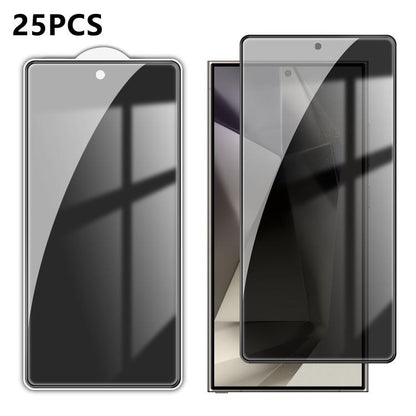25pcs High-Aluminum Full-Coverage Anti-Fingerprint Screen-Printed Privacy Tempered Glass Film, For Galaxy A08 4G / 5G, For Galaxy A18 4G / 5G, For Galaxy M47 5G, For Galaxy Z Fold8 5G Outer Screen, For Galaxy Z Fold8 Ultra 5G Outer Screen              ...