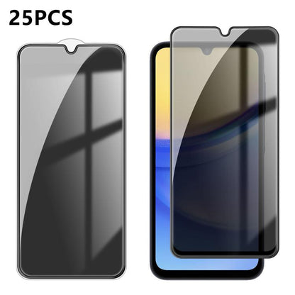 25pcs High-Aluminum Full-Coverage Anti-Fingerprint Screen-Printed Privacy Tempered Glass Film, For Galaxy A08 4G / 5G, For Galaxy A18 4G / 5G, For Galaxy M47 5G, For Galaxy Z Fold8 5G Outer Screen, For Galaxy Z Fold8 Ultra 5G Outer Screen              ...