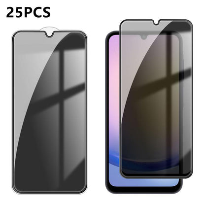 25pcs High-Aluminum Full-Coverage Anti-Fingerprint Screen-Printed Privacy Tempered Glass Film, For Galaxy A08 4G / 5G, For Galaxy A18 4G / 5G, For Galaxy M47 5G, For Galaxy Z Fold8 5G Outer Screen, For Galaxy Z Fold8 Ultra 5G Outer Screen              ...