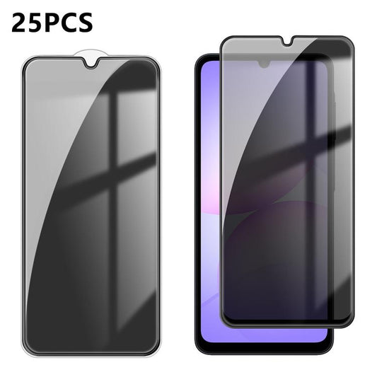 25pcs High-Aluminum Full-Coverage Anti-Fingerprint Screen-Printed Privacy Tempered Glass Film, For Galaxy A08 4G / 5G, For Galaxy A18 4G / 5G, For Galaxy M47 5G, For Galaxy Z Fold8 5G Outer Screen, For Galaxy Z Fold8 Ultra 5G Outer Screen