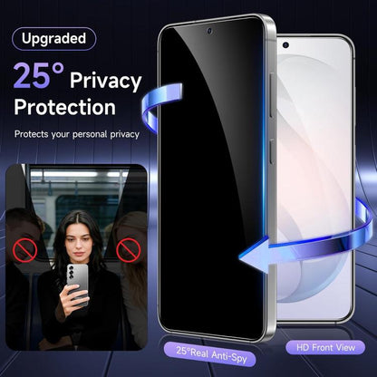 25pcs High-Aluminum Full-Coverage Anti-Fingerprint Screen-Printed Privacy Tempered Glass Film, For Galaxy A08 4G / 5G, For Galaxy A18 4G / 5G, For Galaxy M47 5G, For Galaxy Z Fold8 5G Outer Screen, For Galaxy Z Fold8 Ultra 5G Outer Screen              ...