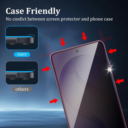 25pcs High-Aluminum Full-Coverage Anti-Fingerprint Screen-Printed Privacy Tempered Glass Film, For Galaxy A08 4G / 5G, For Galaxy A18 4G / 5G, For Galaxy M47 5G, For Galaxy Z Fold8 5G Outer Screen, For Galaxy Z Fold8 Ultra 5G Outer Screen              ...