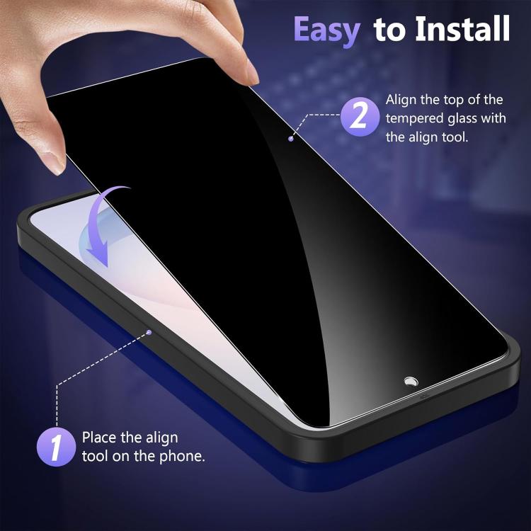 25pcs High-Aluminum Full-Coverage Anti-Fingerprint Screen-Printed Privacy Tempered Glass Film, For Galaxy A08 4G / 5G, For Galaxy A18 4G / 5G, For Galaxy M47 5G, For Galaxy Z Fold8 5G Outer Screen, For Galaxy Z Fold8 Ultra 5G Outer Screen              ...