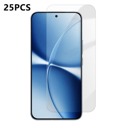 25pcs High-Aluminum Semi-Screen Anti-Fingerprint HD Tempered Glass Film, For Xiaomi 17 Max 5G, For Redmi K90 Max 5G, For Xiaomi 17 Ultra, For Redmi K90, For Redmi K90 Pro Max, For Xiaomi 17 Pro Max, For Redmi Note 15 Pro 5G Global 163.6mm              ...
