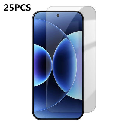 25pcs High-Aluminum Semi-Screen Anti-Fingerprint HD Tempered Glass Film, For Redmi A7 4G 171.8mm, For Redmi 17C 4G, For Redmi K90 Ultra 5G, For Xiaomi 17 Max 5G, For Redmi K90 Max 5G, For Xiaomi 17 Ultra, For Redmi K90, For Redmi K90 Pro Max           ...