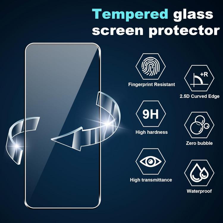 25pcs High-Aluminum Semi-Screen Anti-Fingerprint HD Tempered Glass Film, For Xiaomi 17 Max 5G, For Redmi K90 Max 5G, For Xiaomi 17 Ultra, For Redmi K90, For Redmi K90 Pro Max, For Xiaomi 17 Pro Max, For Redmi Note 15 Pro 5G Global 163.6mm              ...
