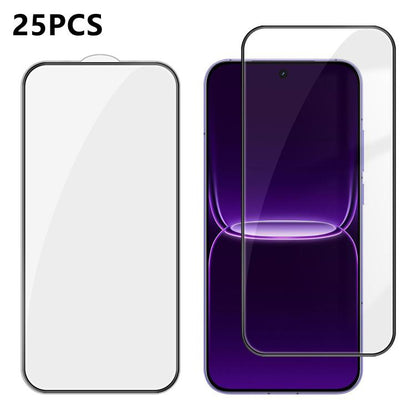 25pcs High-Aluminum Full-Coverage Anti-Fingerprint Screen-Printed HD Tempered Glass Film, For Realme P4R 5G, For Realne 16T 5G, For Realme C100 5G, For Realme C100 4G, For Realme Narzo 100 Lite 5G, For Realme Neo8 5G, For Realme 16 5G                  ...