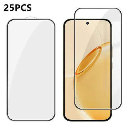 25pcs High-Aluminum Full-Coverage Anti-Fingerprint Screen-Printed HD Tempered Glass Film, For Realme P4R 5G, For Realne 16T 5G, For Realme C100 5G, For Realme C100 4G, For Realme Narzo 100 Lite 5G, For Realme Neo8 5G, For Realme 16 5G                  ...