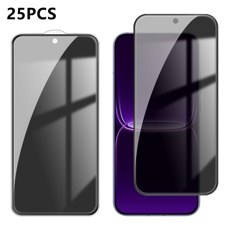 25pcs High-Aluminum Full-Coverage Anti-Fingerprint Screen-Printed Privacy Tempered Glass Film, For Realme P4R 5G, For Realne 16T 5G, For Realme C100 5G, For Realme C100 4G, For Realme Narzo 100 Lite 5G, For Realme Neo8 5G, For Realme 16 5G             ...