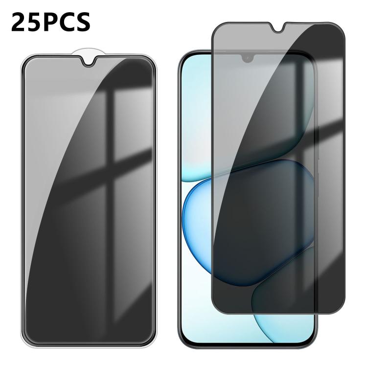 25pcs High-Aluminum Full-Coverage Anti-Fingerprint Screen-Printed Privacy Tempered Glass Film, For Realme P4R 5G, For Realne 16T 5G, For Realme C100 5G, For Realme C100 4G, For Realme Narzo 100 Lite 5G, For Realme Neo8 5G, For Realme 16 5G             ...