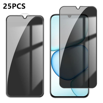 25pcs High-Aluminum Full-Coverage Anti-Fingerprint Screen-Printed Privacy Tempered Glass Film, For Realme P4R 5G, For Realne 16T 5G, For Realme C100 5G, For Realme C100 4G, For Realme Narzo 100 Lite 5G, For Realme Neo8 5G, For Realme 16 5G             ...