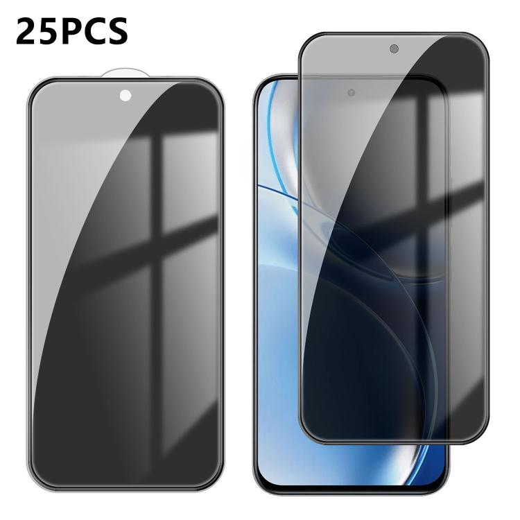 25pcs High-Aluminum Full-Coverage Anti-Fingerprint Screen-Printed Privacy Tempered Glass Film, For Realme P4R 5G, For Realne 16T 5G, For Realme C100 5G, For Realme C100 4G, For Realme Narzo 100 Lite 5G, For Realme Neo8 5G, For Realme 16 5G             ...