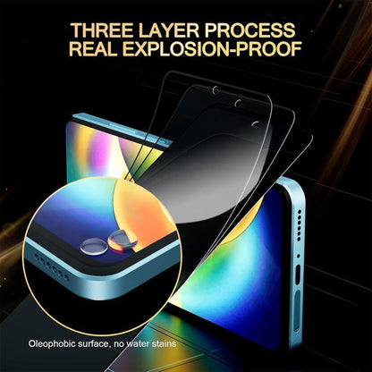 25pcs High-Aluminum Full-Coverage Anti-Fingerprint Screen-Printed Privacy Tempered Glass Film, For Realme P4R 5G, For Realne 16T 5G, For Realme C100 5G, For Realme C100 4G, For Realme Narzo 100 Lite 5G, For Realme Neo8 5G, For Realme 16 5G             ...