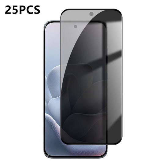 25pcs High-Aluminum Full-Coverage Anti-Fingerprint Screen-Printed Privacy Curved Tempered Glass Film, For Motorola Edge 70 Fusion 5G, For Motorola Edge 60 Fusion, For Motorola Edge 50 Ultra, For Motorola Edge 50 Pro, For Motorola Edge 50 Fusion