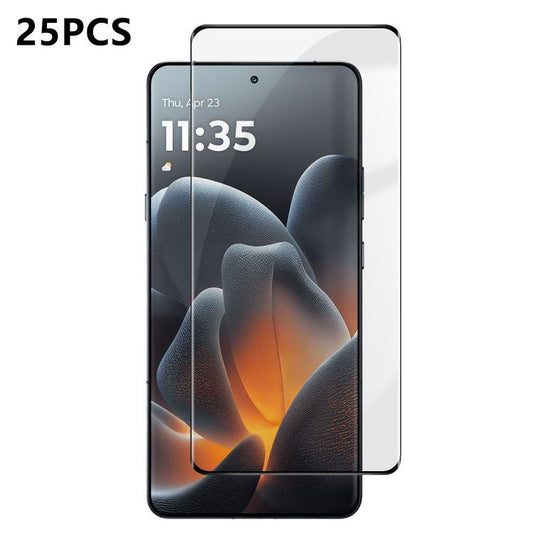 25pcs High-Aluminum Full-Coverage Anti-Fingerprint Screen-Printed HD Curved Tempered Glass Film, For Motorola Edge 70 Fusion 5G, For Motorola Signature 5G, For Motorola Edge 60 Fusion, For Motorola Edge 50 Ultra, For Motorola Edge 50 Pro               ...