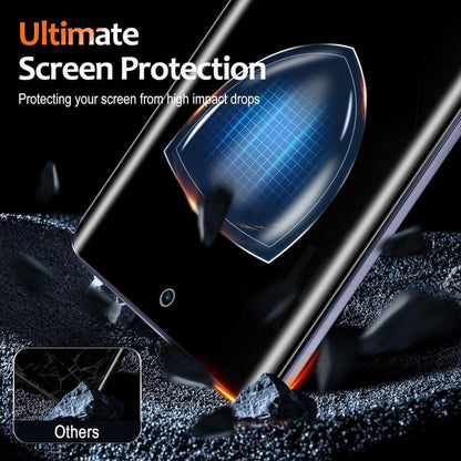 25pcs High-Aluminum Full-Coverage Anti-Fingerprint Screen-Printed Privacy Curved Tempered Glass Film, For Realme 15 Pro 5G, For Realme 15 5G, For Realme 14 Pro+, For Realme 14 Pro