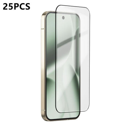 25pcs Ultra-thin Ultrasonic HD Screen-Printed High-Alumina Full Glue Tempered Glass Film, For Google Pixel 10 Pro XL, For Google Pixel 10 Pro, For Google Pixel 10, For Google Pixel 9 Pro XL, For Google Pixel 9 Pro, For Google Pixel 9