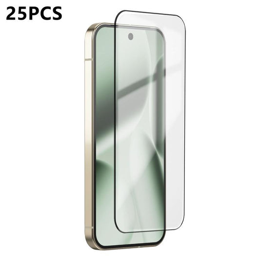 25pcs Ultra-thin Ultrasonic HD Screen-Printed High-Alumina Full Glue Tempered Glass Film, For Google Pixel 10 Pro XL, For Google Pixel 10 Pro, For Google Pixel 10, For Google Pixel 9 Pro XL, For Google Pixel 9 Pro, For Google Pixel 9
