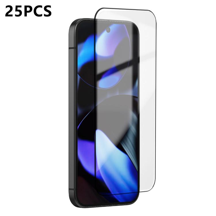 25pcs Ultra-thin Ultrasonic HD Screen-Printed High-Alumina Full Glue Tempered Glass Film, For Google Pixel 10 Pro XL, For Google Pixel 10 Pro, For Google Pixel 10, For Google Pixel 9 Pro XL, For Google Pixel 9 Pro, For Google Pixel 9