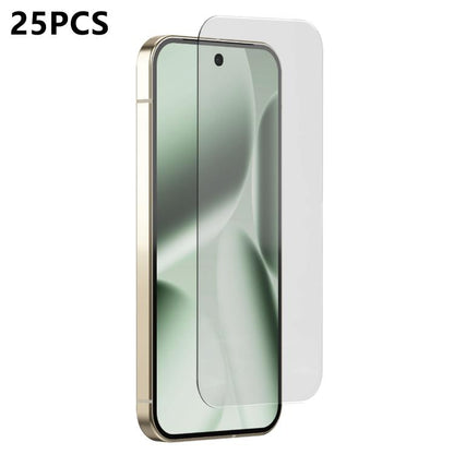 25pcs 3D Curved Semi-Screen No White Border High-Alumina Full Glue HD Tempered Glass Film, For Google Pixel 10 Pro XL, For Google Pixel 10 Pro, For Google Pixel 10, For Google Pixel 9 ProXL, For Google Pixel 9 Pro, For Google Pixel 9