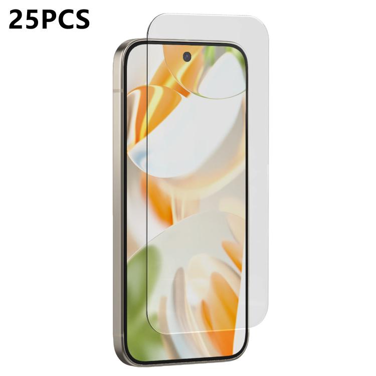 25pcs 3D Curved Semi-Screen No White Border High-Alumina Full Glue HD Tempered Glass Film, For Google Pixel 10 Pro XL, For Google Pixel 10 Pro, For Google Pixel 10, For Google Pixel 9 ProXL, For Google Pixel 9 Pro, For Google Pixel 9
