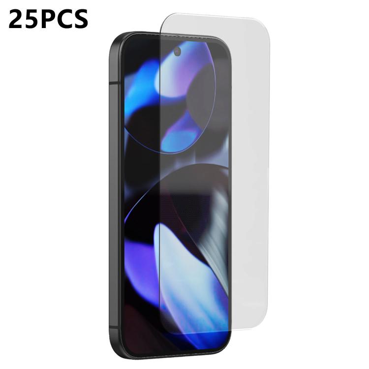 25pcs 3D Curved Semi-Screen No White Border High-Alumina Full Glue HD Tempered Glass Film, For Google Pixel 10 Pro XL, For Google Pixel 10 Pro, For Google Pixel 10, For Google Pixel 9 ProXL, For Google Pixel 9 Pro, For Google Pixel 9