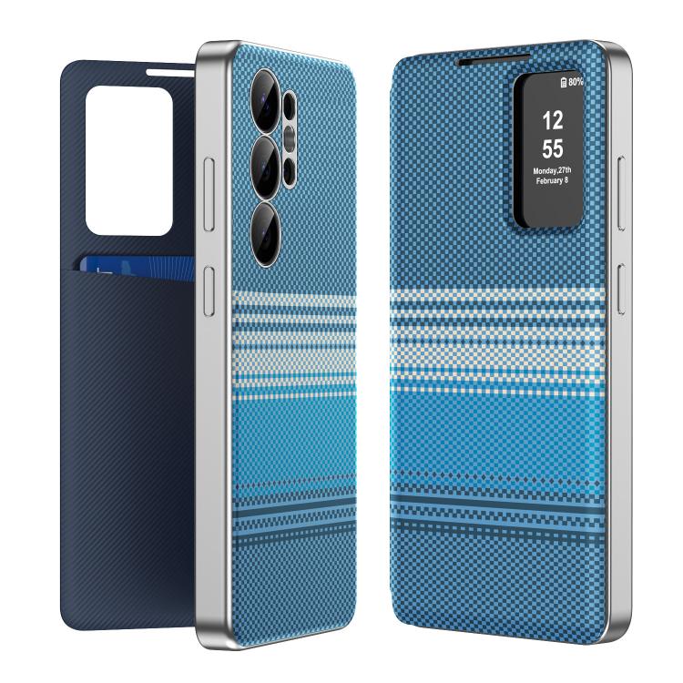 Rainbow Plaid Pattern Smart View Vegan Leather Phone Case, For Samsung Galaxy S26+ 5G, For Samsung Galaxy S26 Ultra 5G, For Samsung Galaxy S26 5G, For Samsung Galaxy A57 5G, For Samsung Galaxy A37 5G, For samsung Galaxy S25 FE 5G                       ...