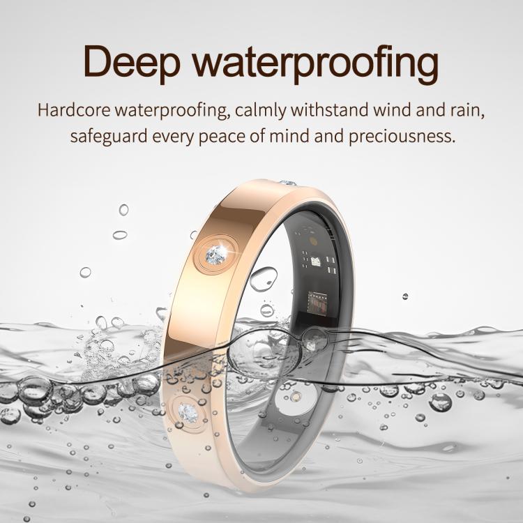 HR01 SIZE 6 Smart Ring, Support Heart Rate / Blood Oxygen / Sleep Monitoring / Female Menstrual Cycle, SIZE 6