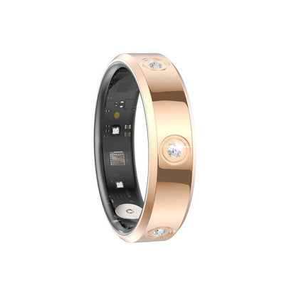 HR01 SIZE 8 Smart Ring, Support Heart Rate / Blood Oxygen / Sleep Monitoring / Female Menstrual Cycle, SIZE 8