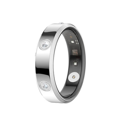 HR01 SIZE 8 Smart Ring, Support Heart Rate / Blood Oxygen / Sleep Monitoring / Female Menstrual Cycle, SIZE 8