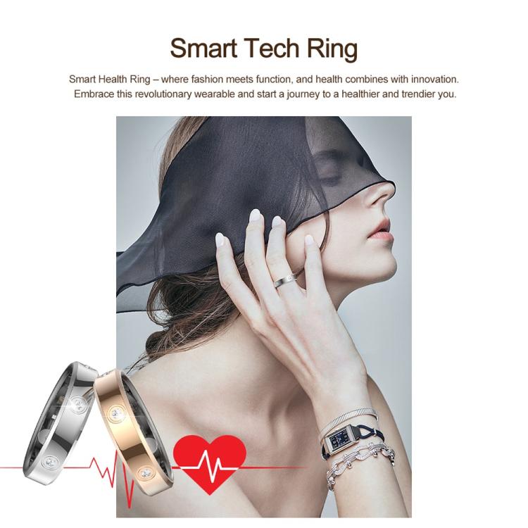 HR01 SIZE 9 Smart Ring, Support Heart Rate / Blood Oxygen / Sleep Monitoring / Female Menstrual Cycle, SIZE 9