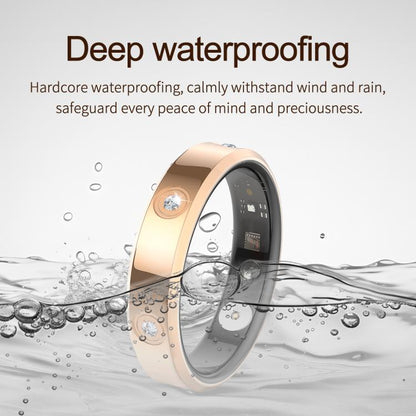 HR01 SIZE 11 Smart Ring, Support Heart Rate / Blood Oxygen / Sleep Monitoring / Female Menstrual Cycle, SIZE 11