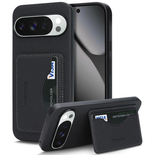 Retro Vegan Leather Magnetic Card Holder Back Phone Case, For Google Pixel 10 Pro XL, For Google Pixel 10 / 10 Pro, For Google Pixel 9 Pro XL, For Google Pixel 9 / 9 Pro