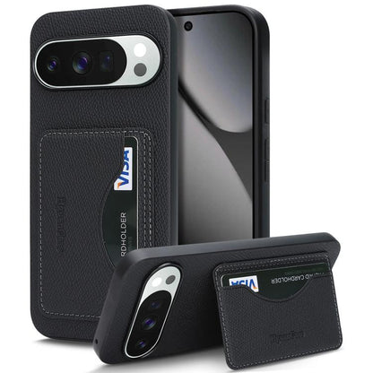 Retro Vegan Leather Magnetic Card Holder Back Phone Case, For Google Pixel 10 Pro XL, For Google Pixel 10 / 10 Pro, For Google Pixel 9 Pro XL, For Google Pixel 9 / 9 Pro